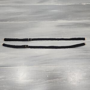 The Bra‎ Lab Bra Shoulder Straps Napoletana Nera Lace Straps Black